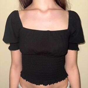 Forever 21 Black Crop Top